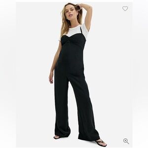 HATCH® The Heidi Maternity Jumpsuit Tencel & Linen Size 4 ( XL )
